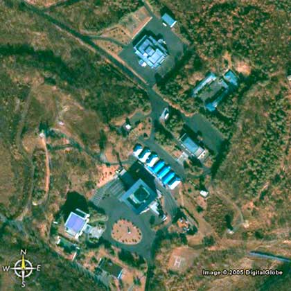 Une image satellite de la Joint Security Area.
