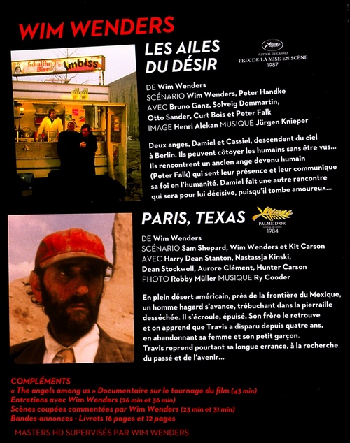 Wim Wenders : Paris, Texas / Les Ailes du désir