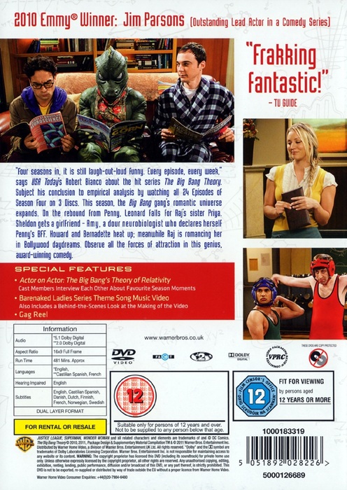 The Big Bang Theory: The Complete Fourth Season: Disc 1