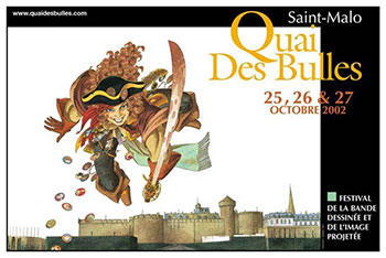 Affiche 2002 du festival Quai des Bulles.