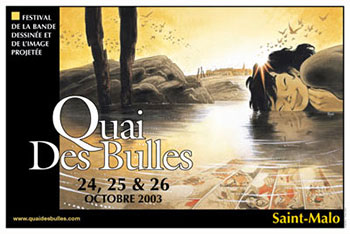 Affiche 2003 du festival Quai des Bulles.